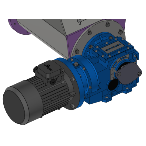 Moottori + kierukkavaihde, 2,2kW -20rpm Moves