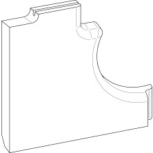 Front wall ceramic LAP-1500038 Multijet 1500