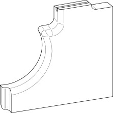 Front wall ceramic LAP-1500039 Multijet 1500