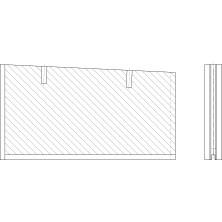 Side ceramic middle left Multijet 1000 LAP-MK10027