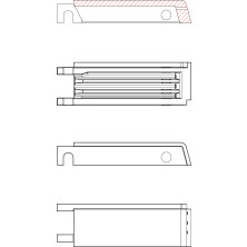 Grate block mobile with lip 1000-2000kW MJ1000-AR001A