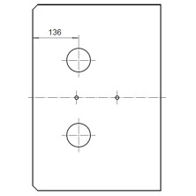 Reflector stone under convection hatch, Bio 2000-3000kW B52021b 50x379x550