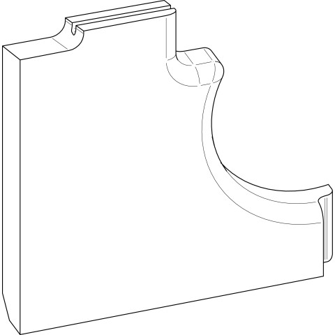 Front wall ceramic LAP-1500038 Multijet 1500