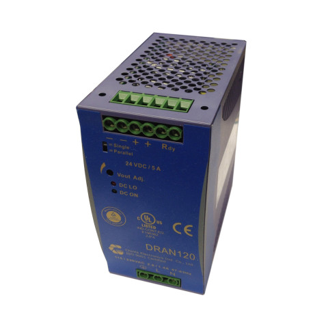 Transformer DRAN120-24A, 115/230VAC/24VDC, 5.0A 120W