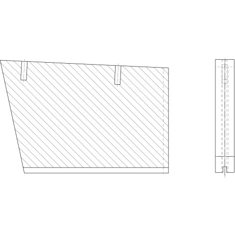Side ceramic upper left Multijet 1000 LAP-MK10026
