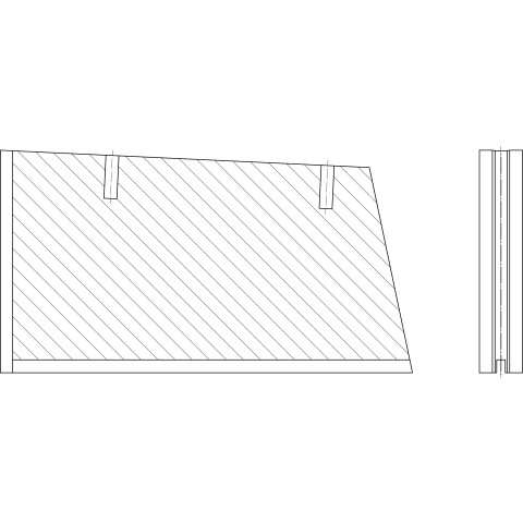 Side ceramic lower left Multijet 1000 LAP-MK10028