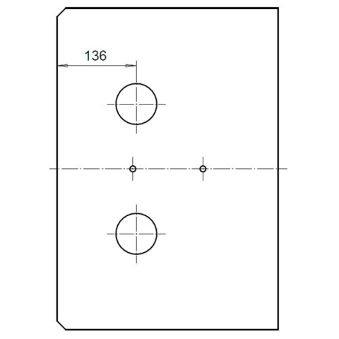 Reflector stone under convection hatch, Bio 2000-3000kW B52021b 50x379x550